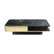 Table basse lounge marbre vert laiton small