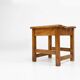 Tabouret industriel brutaliste en bois, Belgique vers 1920