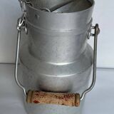 Old aluminum milk jug 1.5 liters