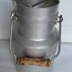 Old aluminum milk jug 1.5 liters