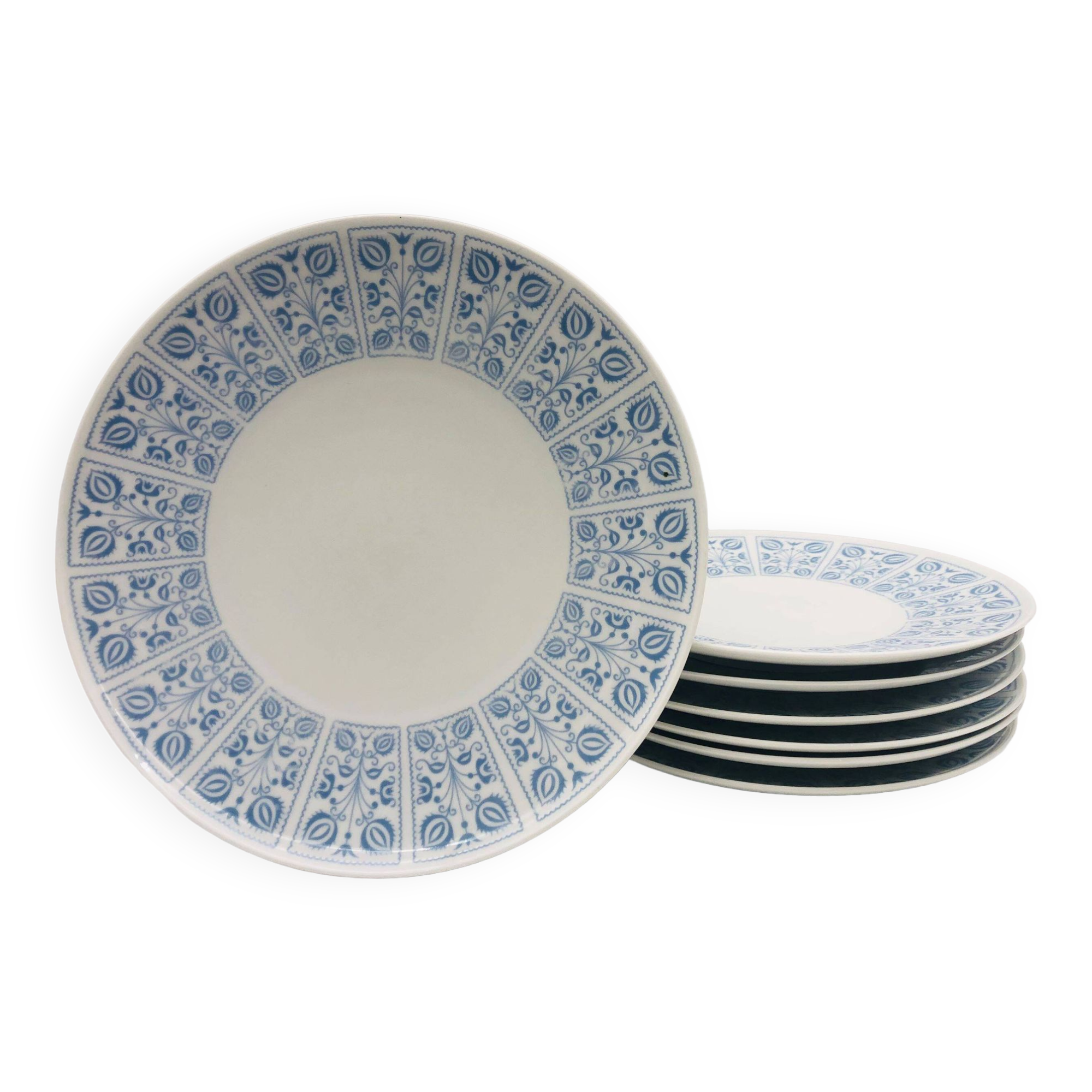 6 dinner plates and dish, H&C Selb Bavaria Germany Heinrich | Selency