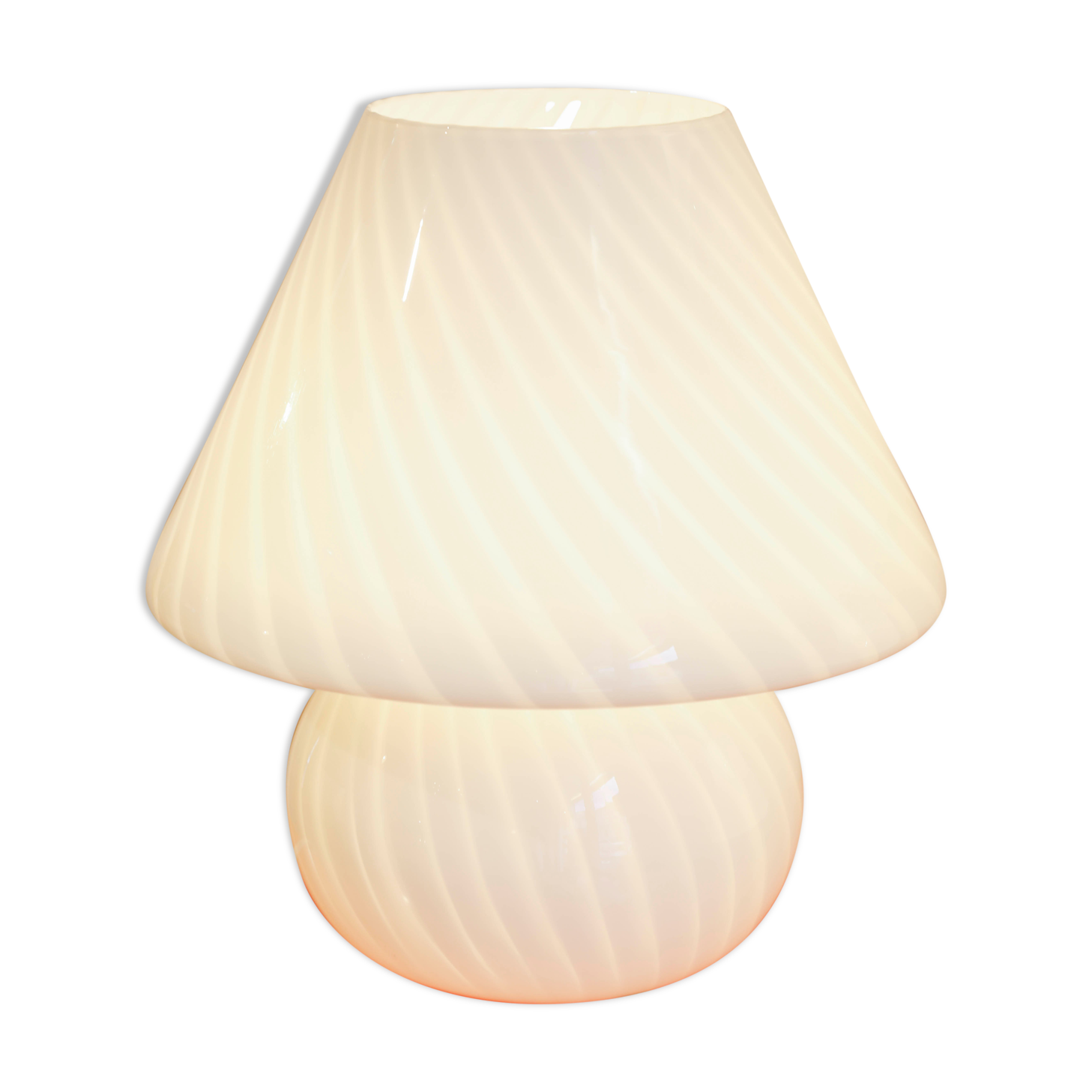 Swirl Vistosi Murano mushroom lamp
