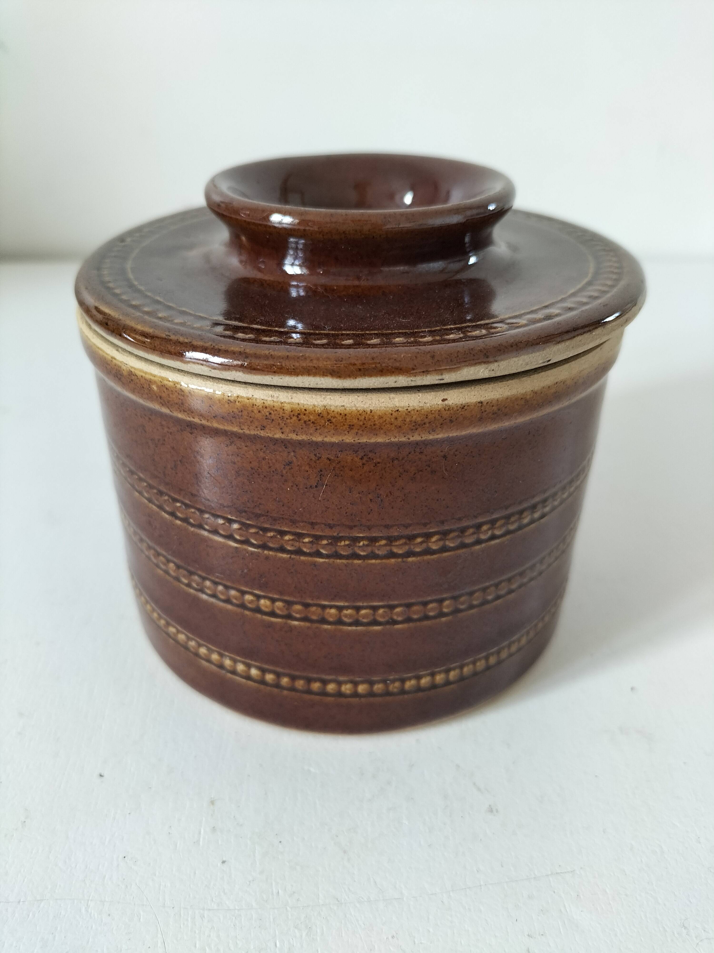 Vintage Berry Pottery Butter Dish