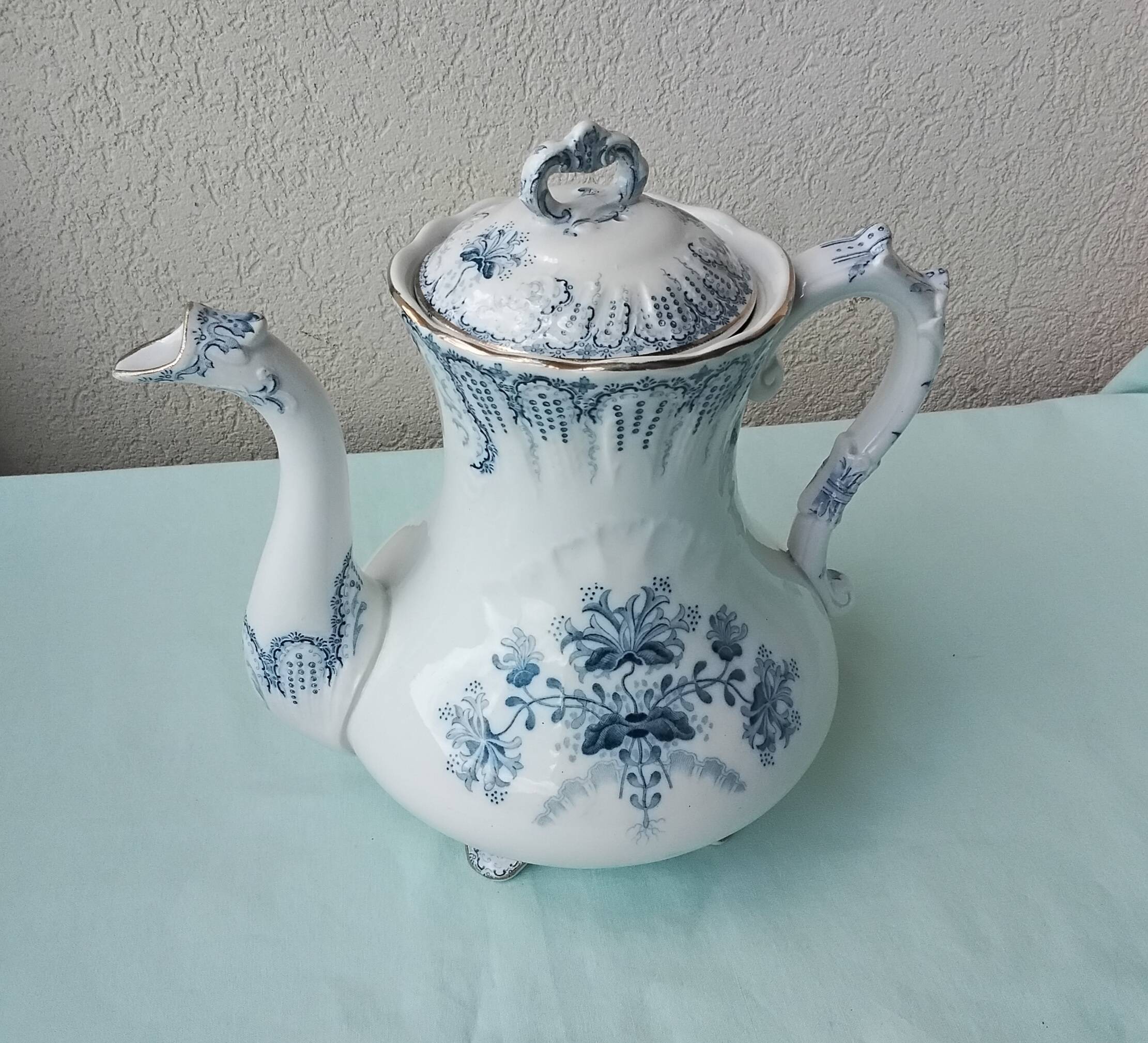 Ironstone coffee pot