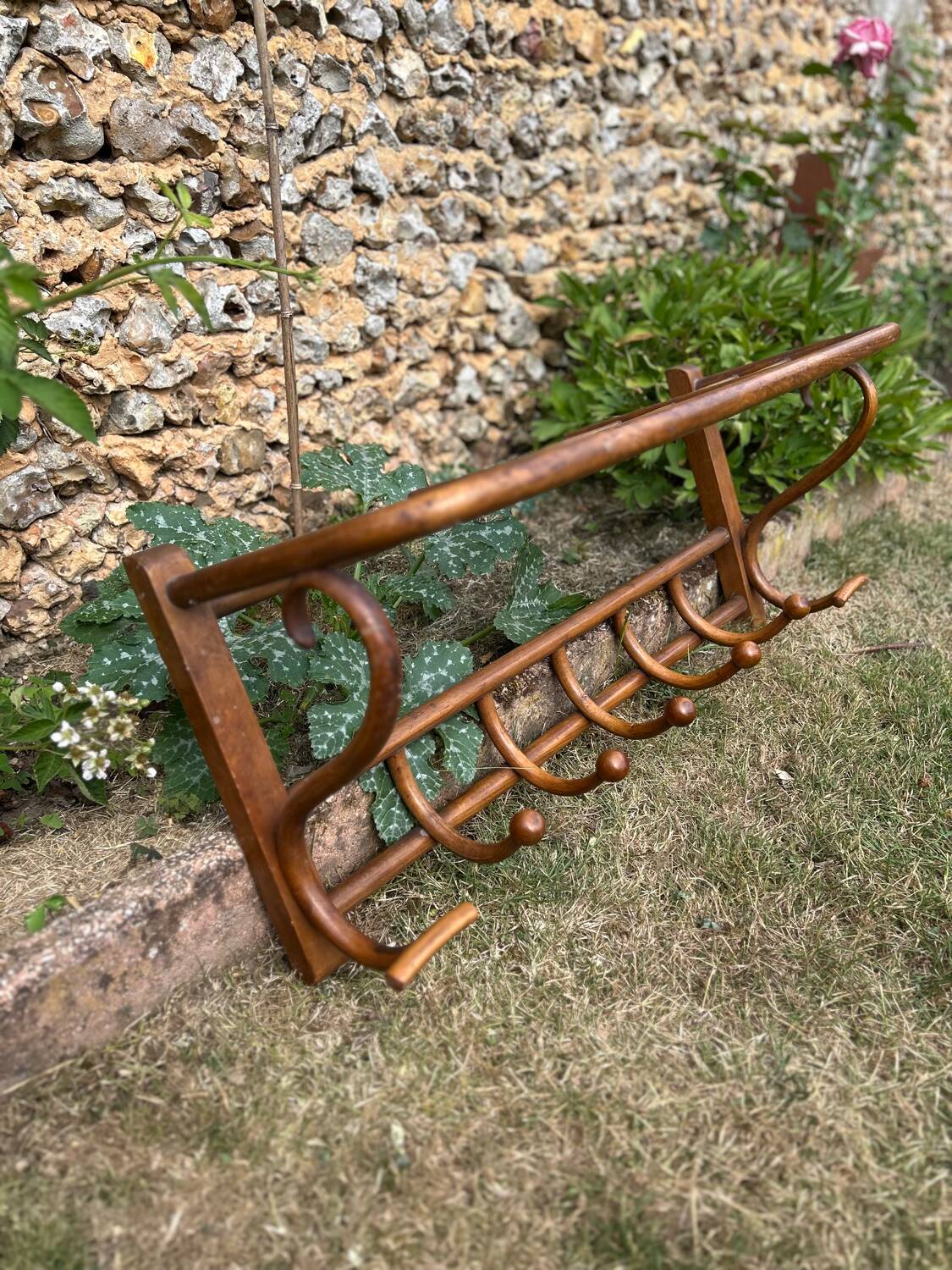 1900s bistro wall coat rack