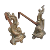 Pair of old steel and bronze channels
