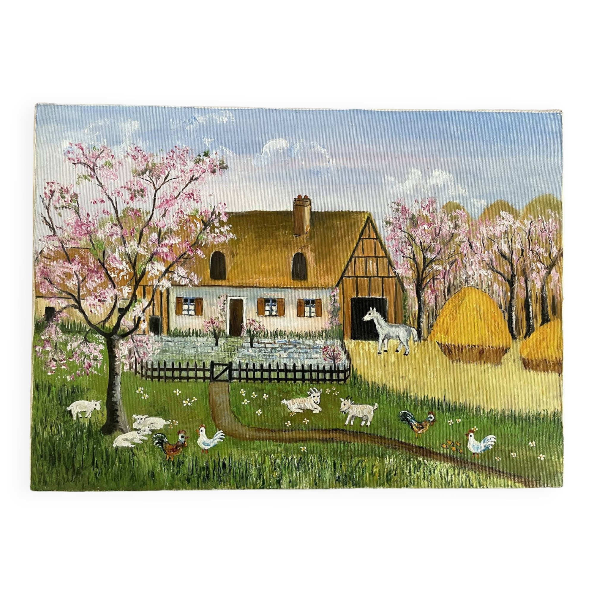 Tableau, toile art naïf