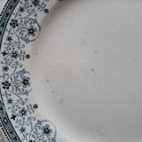 Assiettes plates anciennes dépareillées en faïence terre de fer