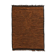 Moroccan Berber Mrirt rug in tobacco brown wool, black weave – 210 × 300.