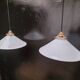 Opaline cone pendants