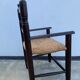 Fauteuil en bois et paille pour enfant