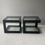 Paire de tables basses 1970