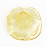 1960s organic modern ashtray, designed by M. Klinger, Zelezny Brod Sklo, Czechoslovakia