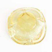 1960s organic modern ashtray, designed by M. Klinger, Zelezny Brod Sklo, Czechoslovakia
