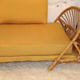 Rattan bench
