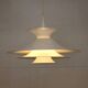 Danish Modern Pendant Lamp: White Radius Model by Erik Balslev for Fog & Mo