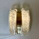 Glass and brass wall lights by Doria, 1960s