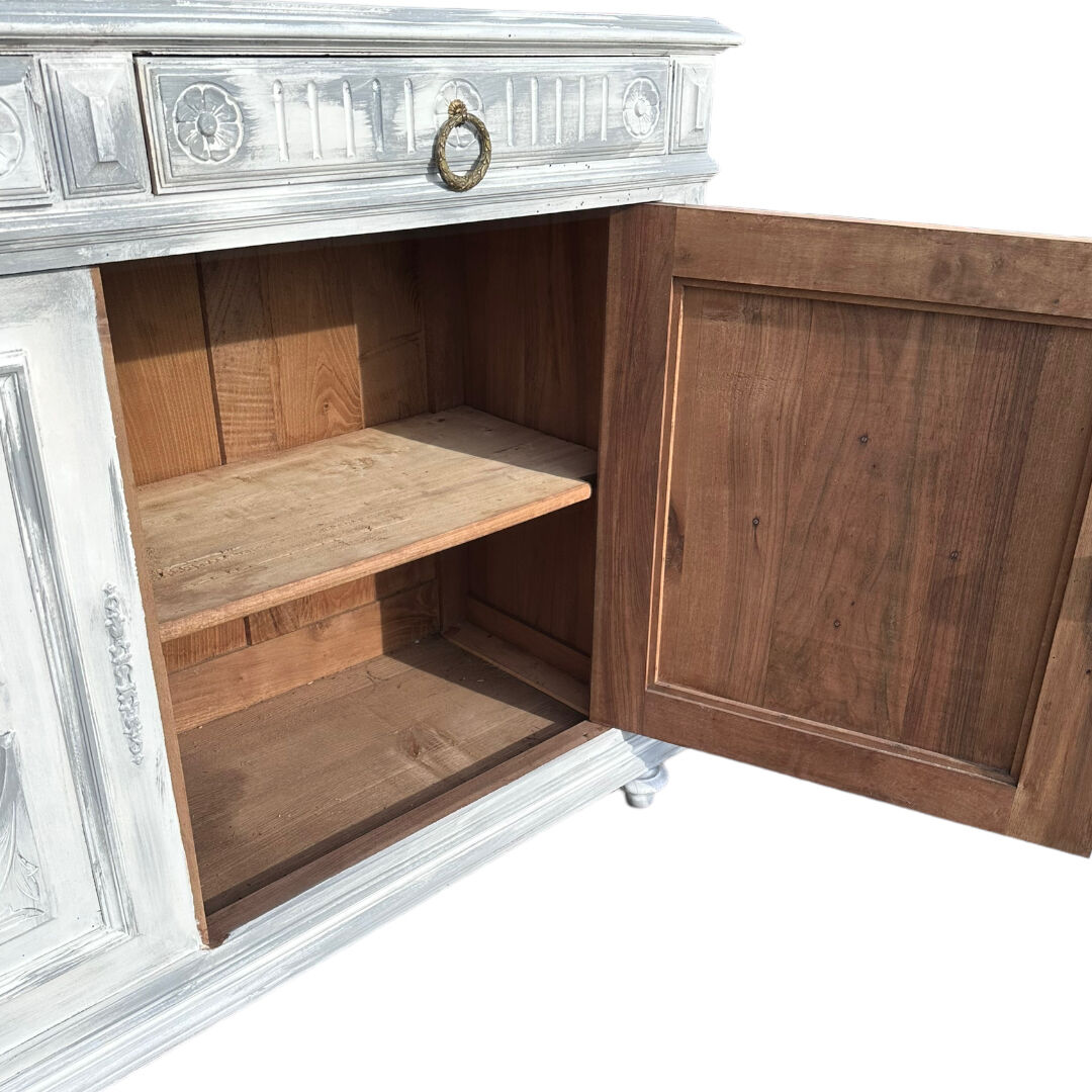 Low wooden sideboard