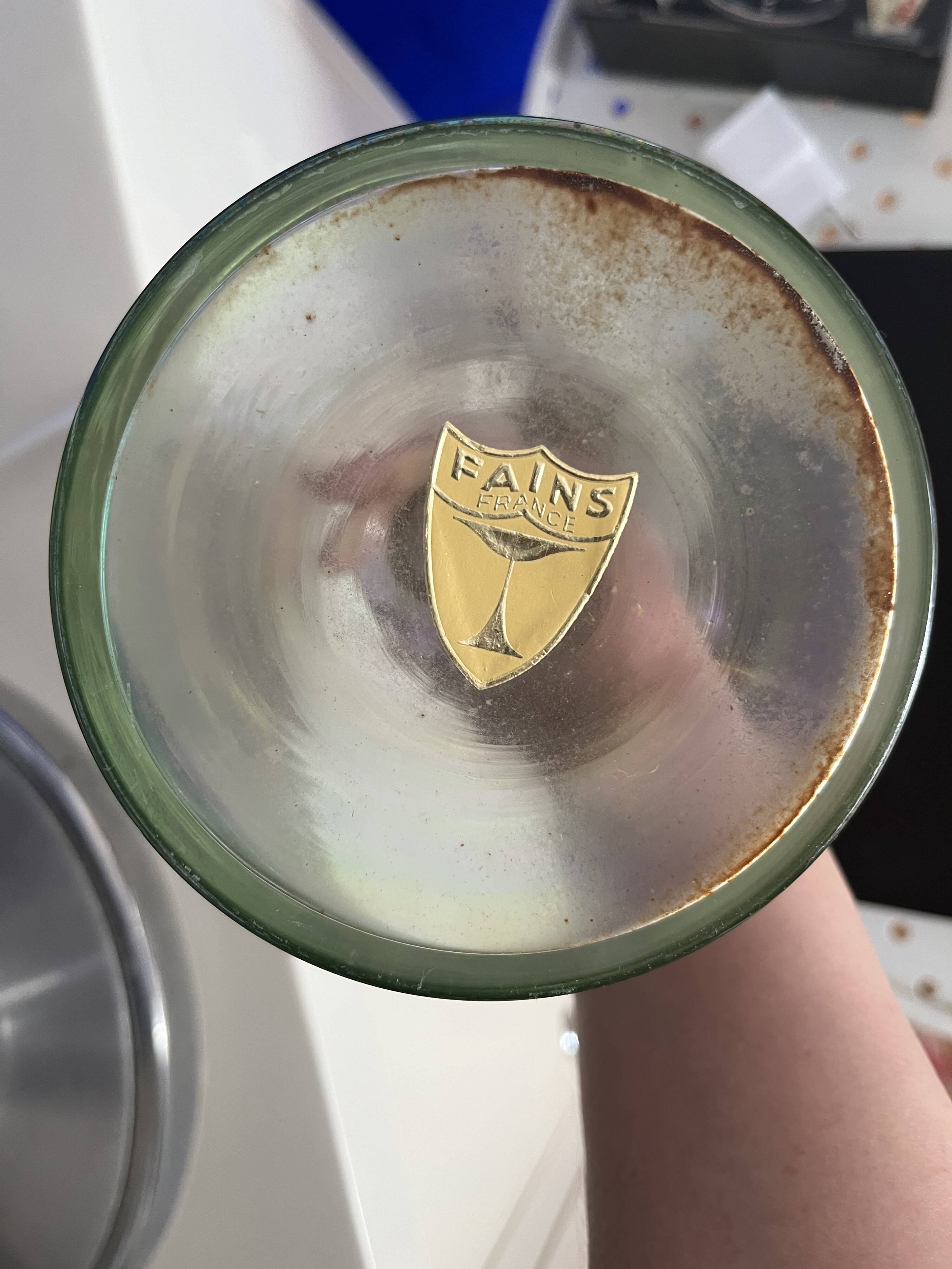 2 vintage Fifties water or wine carafes