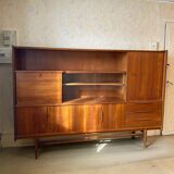 Vintage Scandinavian teak sideboard / buffet 1960