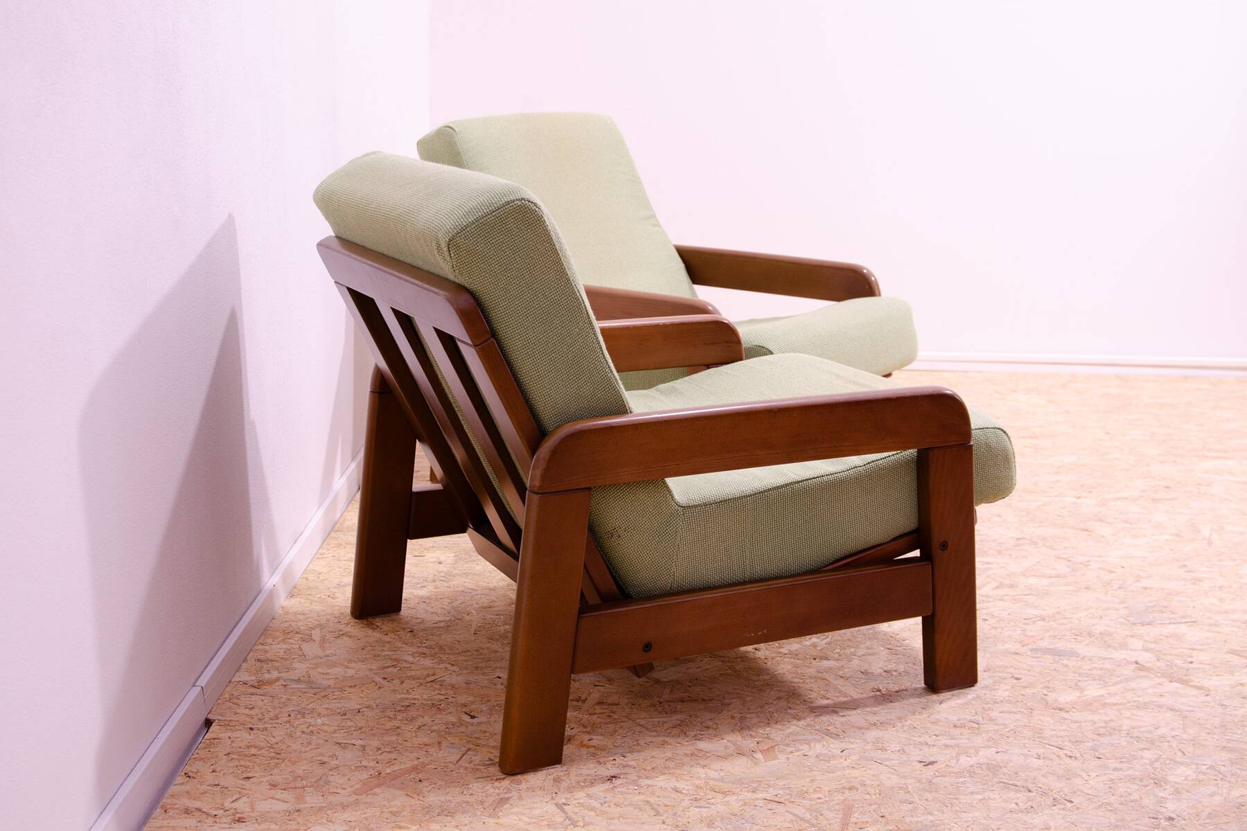 Fauteuils vintage de style scandinave, années 1980, set de 2