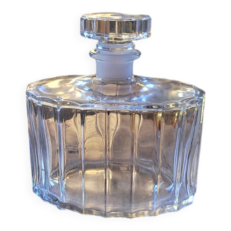 Carafe en verre moulé – style flacon de parfum – années 70–90