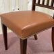 Suite of 12 English chairs nineteenth in mahogany and imitation leather