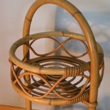 Rattan bottle holder