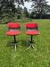 Pair of Osvaldo Borsani Tecno bar stools `1970