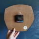 Vintage formica clock silent hexagonal wall pendulum "FFR wood"
