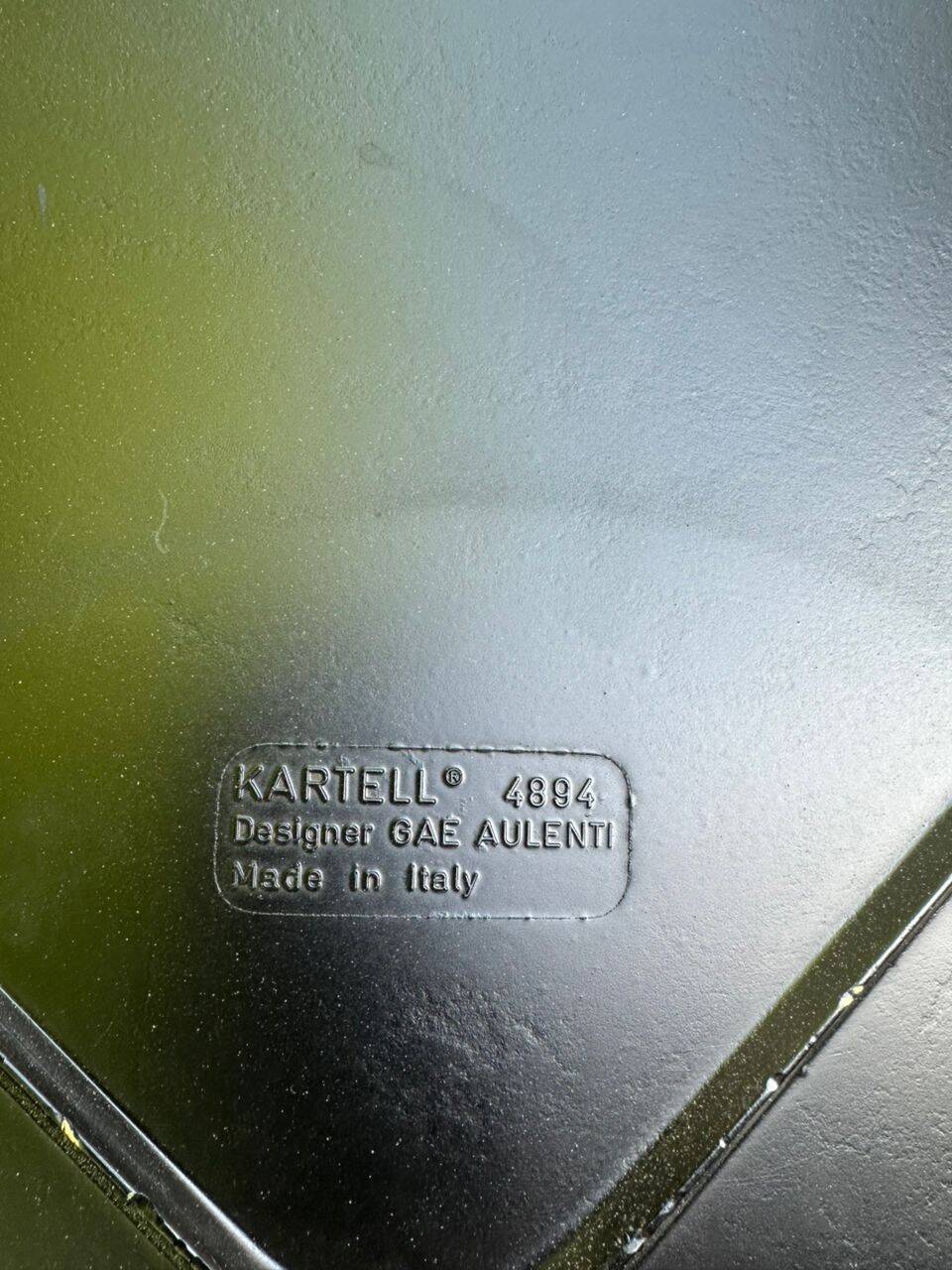 Black square Italian coffee table by Gae Aulenti for Kartell 4894