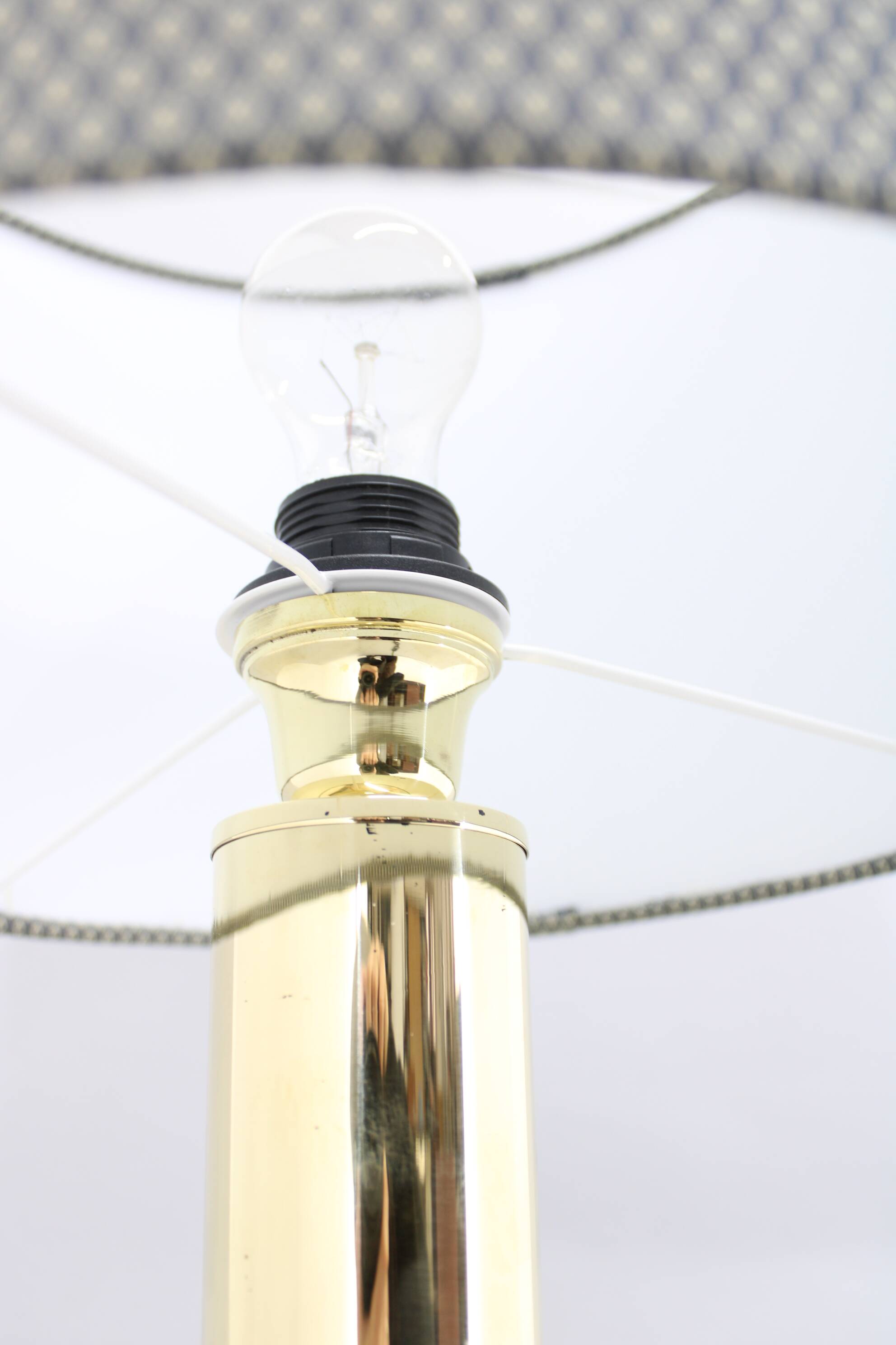 1950s Brass Table Lamp, Denmark