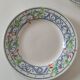 3 plates Churchill England mosaic and floral design