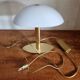 Vintage Italian table lamp, frosted glass