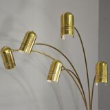 Brass floor chandelier, 70s