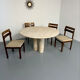 Large dining table Roche Bobois travertine Italian design 1970s