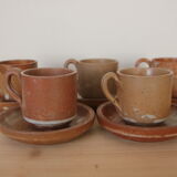 Set of 5 sandstone cups
