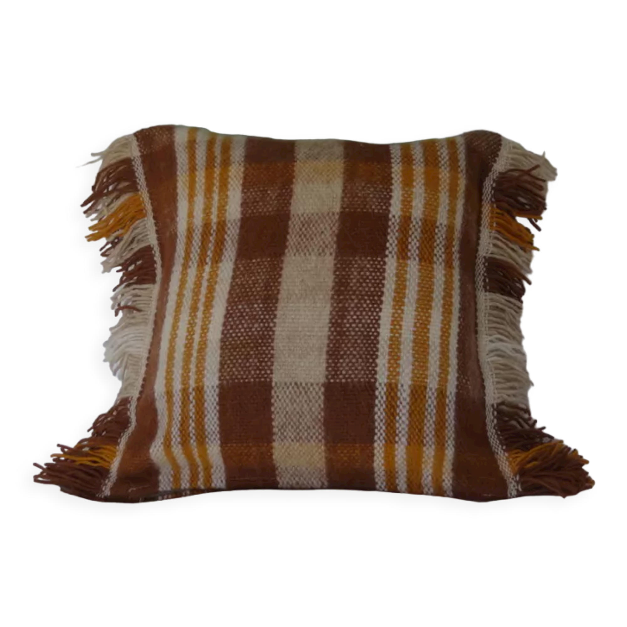 Pop-up de Noël 2020 - coussin carré marron