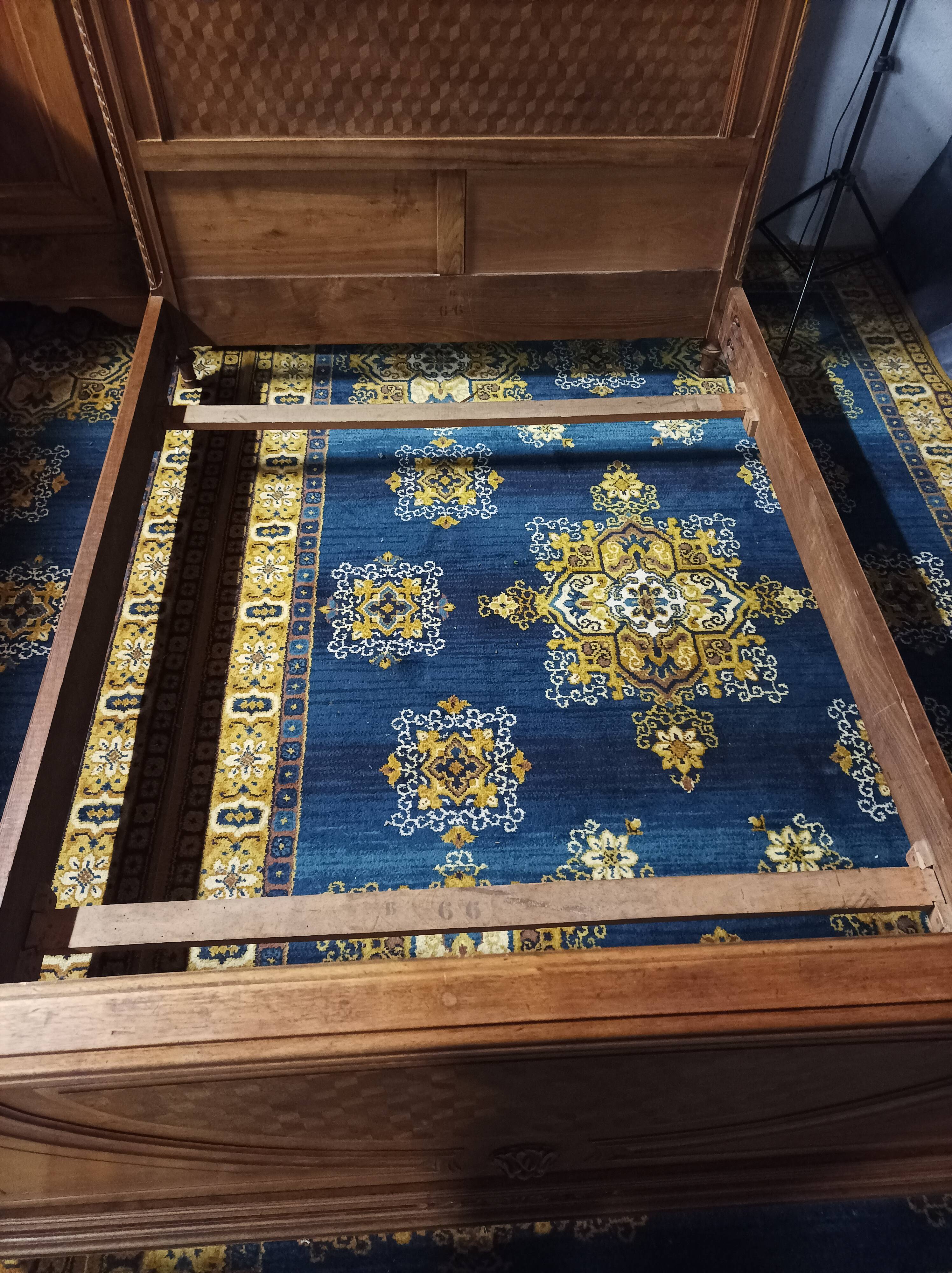 Louis XVI walnut bed