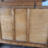 Art deco dining room sideboard in briar with upstand, 1940s