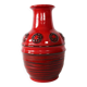Vintage Vase en céramique rétro milieu du siècle, Allemagne, rouge