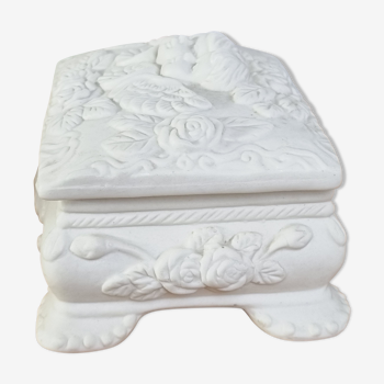 Ivory biscuit box angel decoration