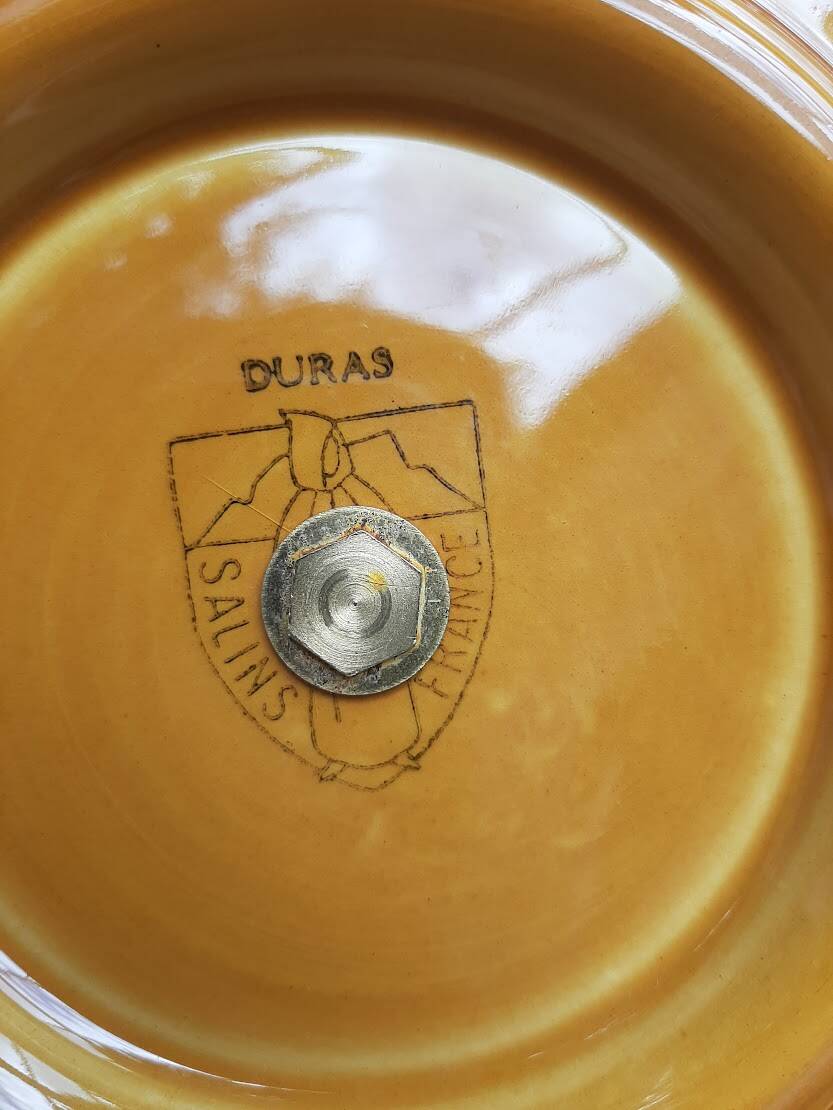 Old Salins France cheese tray, Duras model, 1960