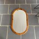 Miroir ovale en pin vintage, 100x60 cm