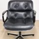 Charles Pollock leather office chair, Knoll edition, 1970