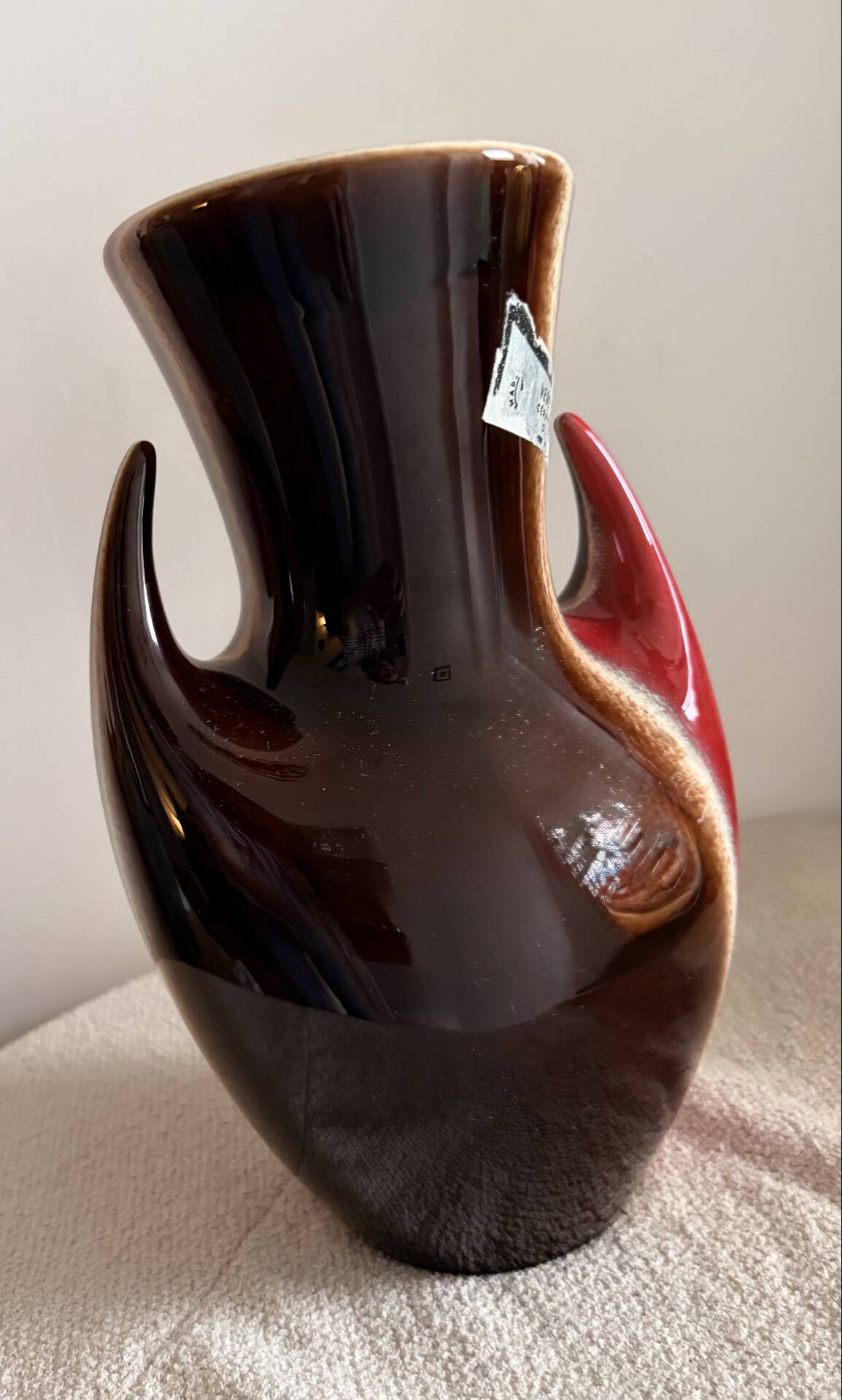 Vintage Mid-Century Verceram France Model 6325 Ceramic Vase – 1960’s