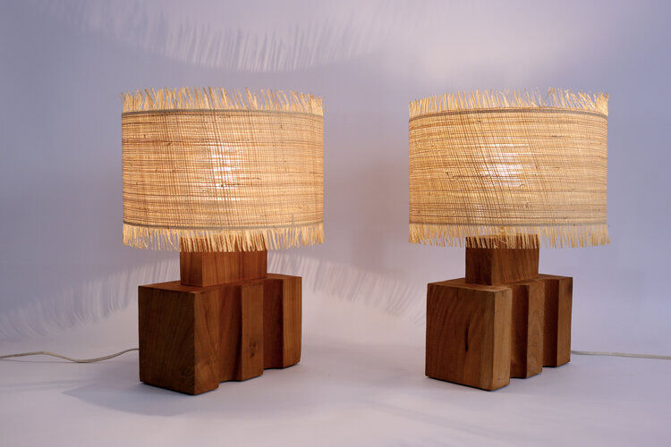 Pair of lamps editions Maison Regain, 1970