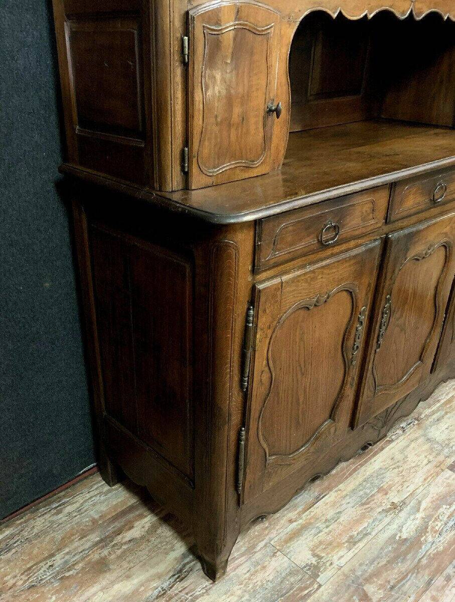 Louis XV period sideboard in solid oak around 1750 Lorraine region