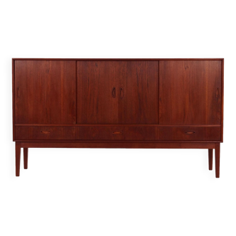 Teak highboard, Danish design, 1970s, production: Denmark