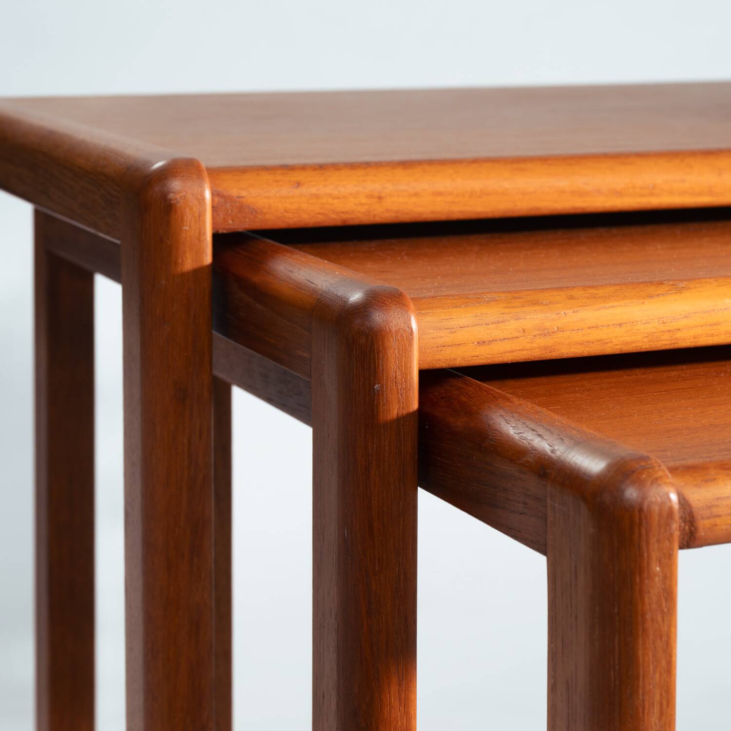 set of 3 nesting Teak tables, danish design, 1970s